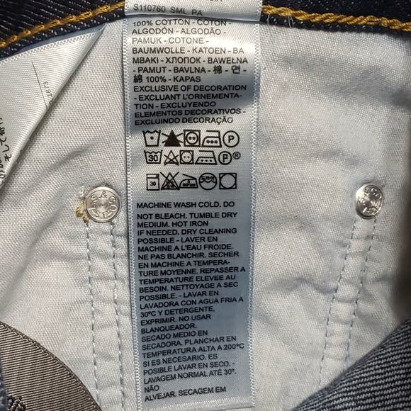 Levi's Silvertab '94 Baggy Jeans Dark Blue Wash Contrast Classic 90s Sz 28 - Picture 7 of 13